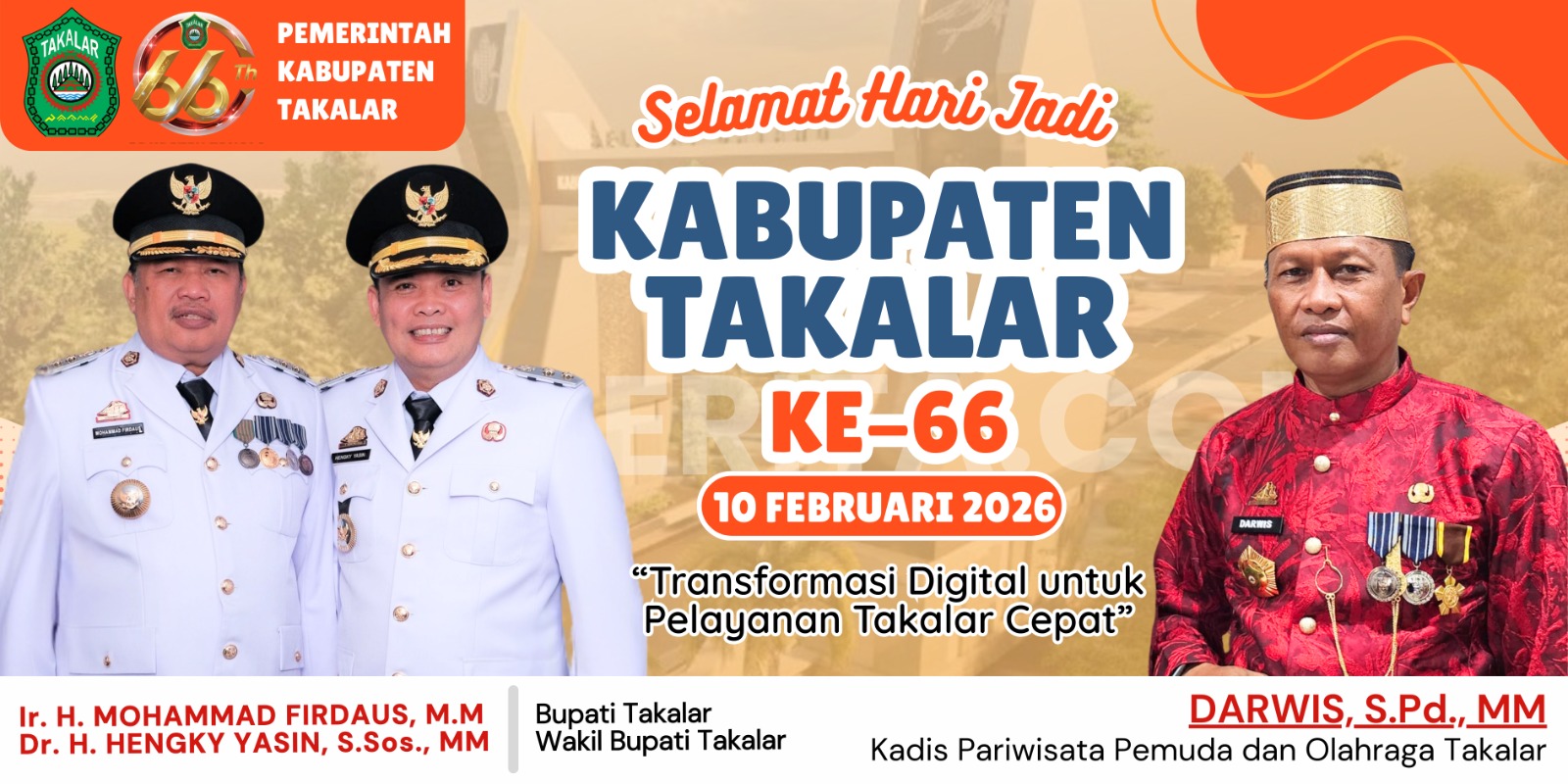 Selamat Hari Jadi Takalar Ke-66